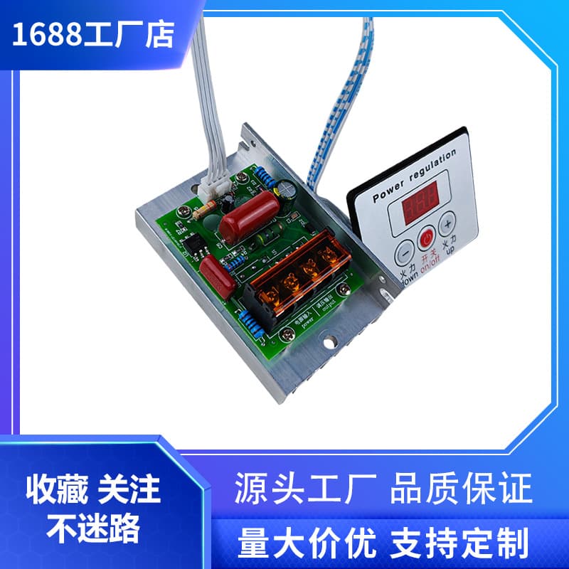 6000W Thyristor Voltage Regulator, High-Power Oven Temperature Controller, 220V/380V Digital Control