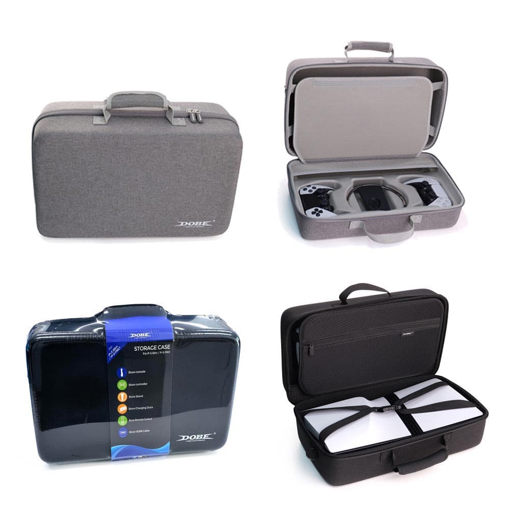 PS5PRO Console Multi-Functional Hard Carrying Case PS5 Slim Game Console Universal Zipper EVA Storage Protection Case