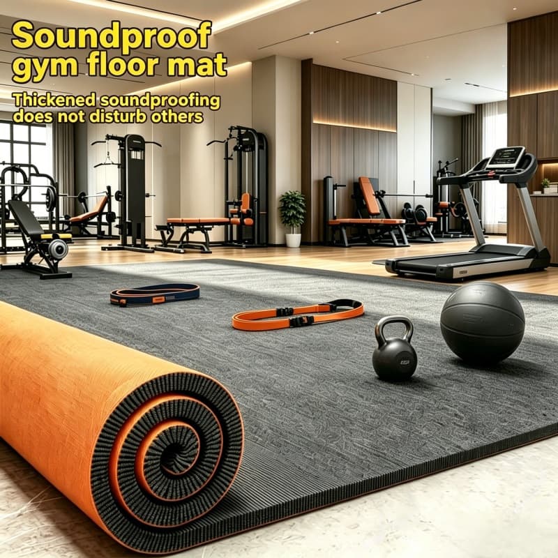 Thickened large-area full-length cuttable non-slip carpet for living room, bedroom and office commercial full-length soundproof carpet mat