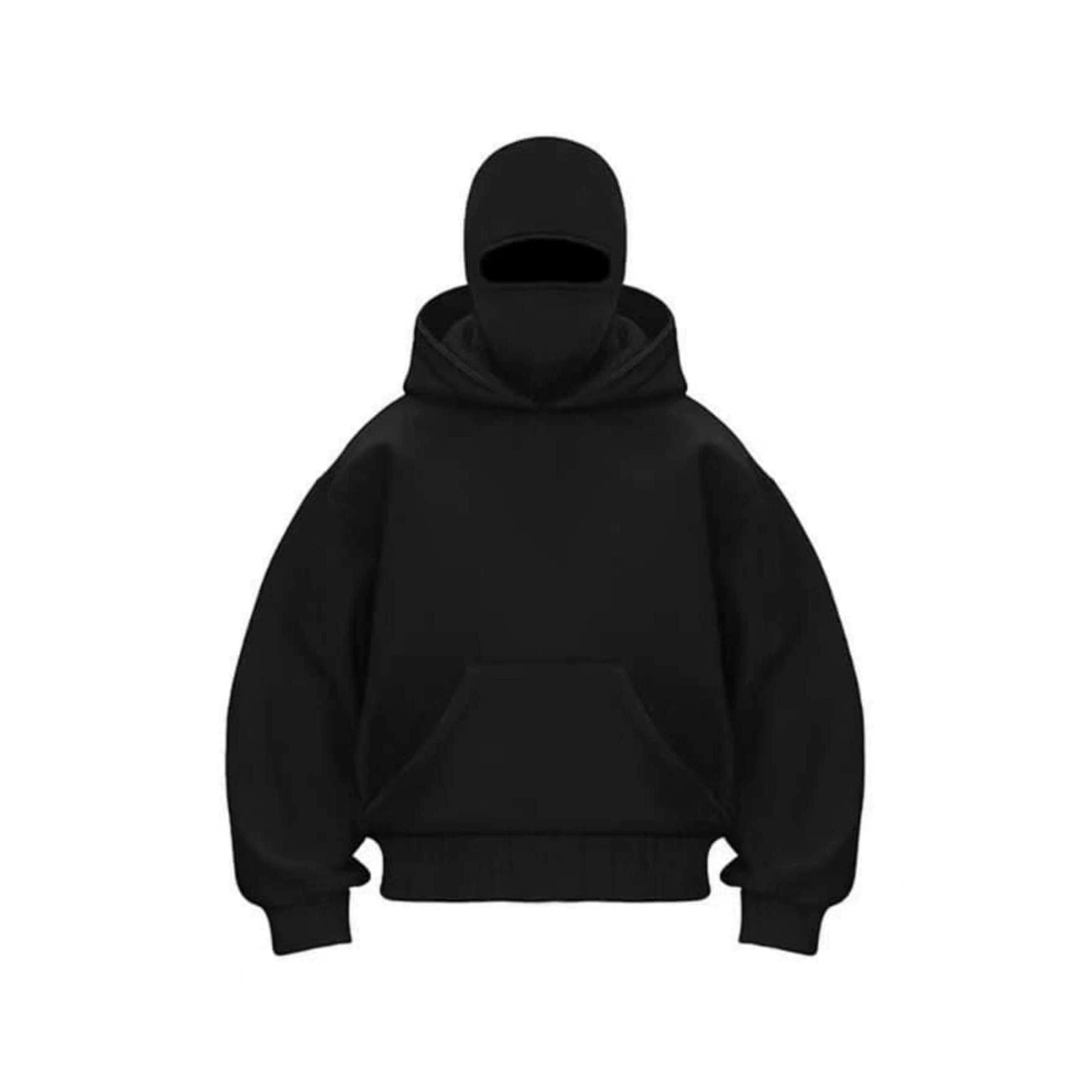Cross-border Men's Masked Fashion Hoodie Set Zip-Up Cardigan Jacket Autumn Winter Hoodie Pullover
