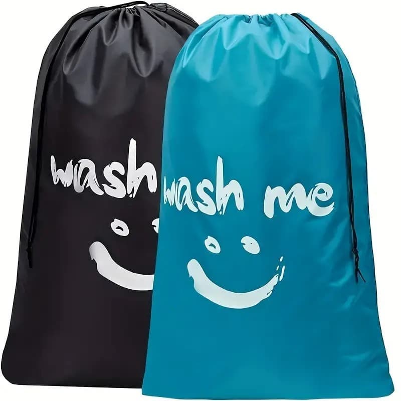 Cross-Border Large Laundry Bag, Oxford Cloth Drawstring Closure, Casual Travel Storage Bag, Portable Clothing Packing Bag