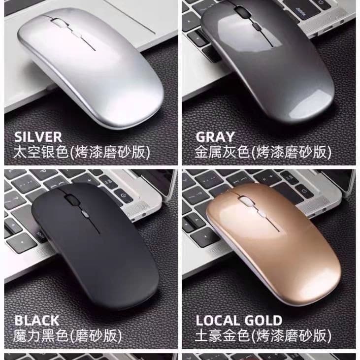2.4G + Bluetooth Tri-mode Wireless Mouse, Rechargeable, Silent, Suitable for Computers, Laptops, Cross-border Office Use, Gaming, and Illuminated Mouse