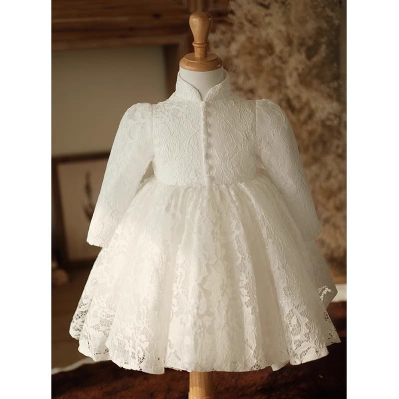 Baby Girl's First Birthday Party Dress, High-End and Elegant Flower Girl Wedding Princess Dress for Toddler