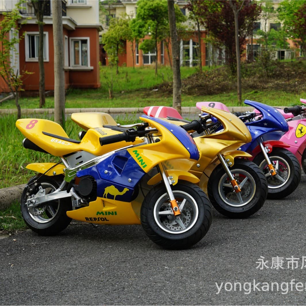 New Pasa Mini Sports Motorcycle Electric Start 49cc Four-Stroke Mini Gasoline Sports Bike