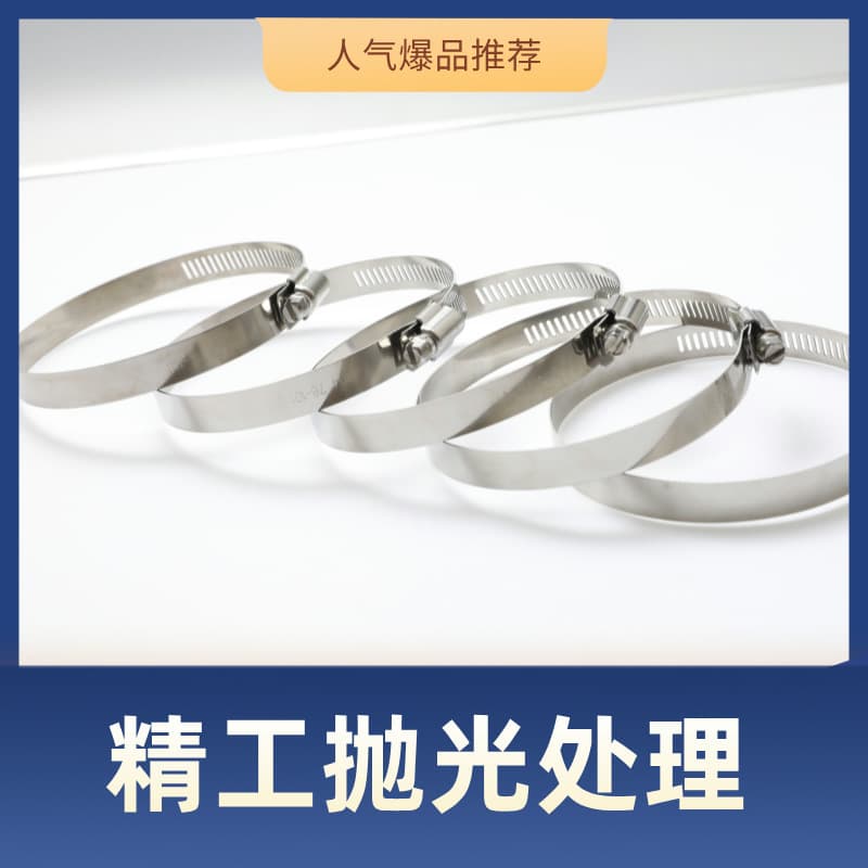 Shenzhen manufacturer 304 stainless steel hose clamp 304 all-steel pipe clamp water pipe hoop pipe clamp wholesale clamp type