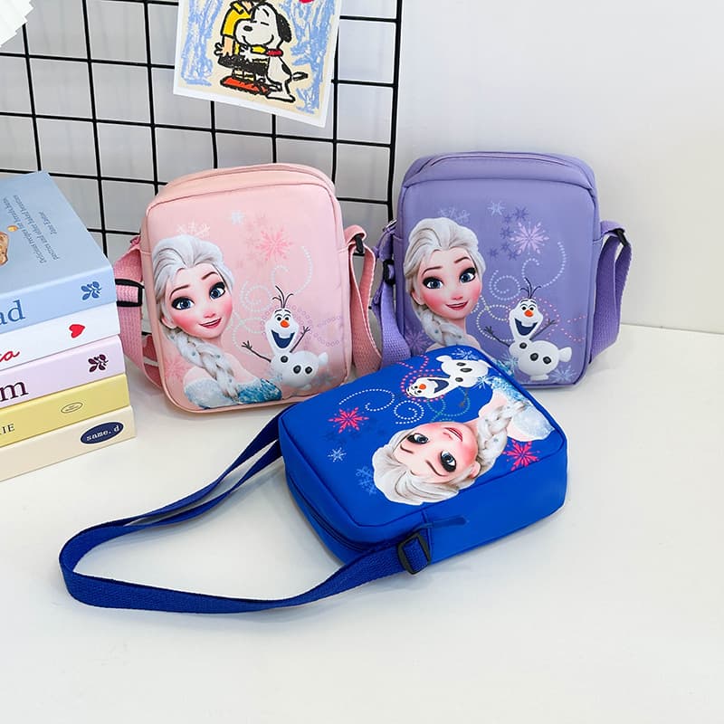 2025 Frozen Children's Bag Baby Girl Cute Princess Crossbody Bag Elsa Gift Live Shoulder Mobile Phone Bag