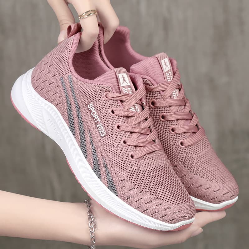 Spring and Autumn New Women's Shoes, Soft Sole Comfortable Casual Shoes, Breathable and Comfortable Running Shoes, Versatile Simple Sports Shoes for Women
