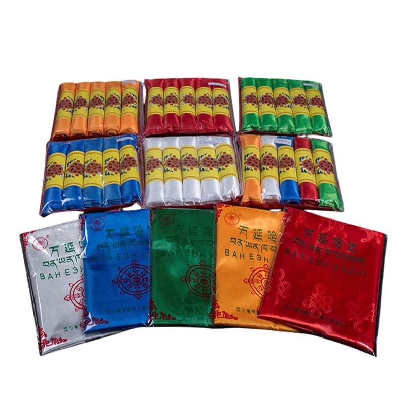 Wanyan Hada Boutique Thick Five Colors Auspicious Eight Treasures Hada 3m 65cm Tibetan and Mongolian Supplies Hada
