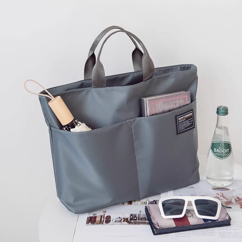 Custom Logo Canvas Bag, Korean Style Simple Oxford Computer Briefcase for Office Use