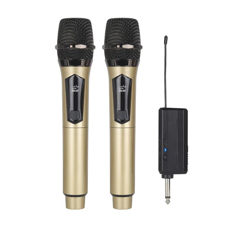 Wireless Microphone Charging Version One-to-Two Home KTV Sound Card Stage Live Streaming Karaoke V-Band Professional Handheld Microphone