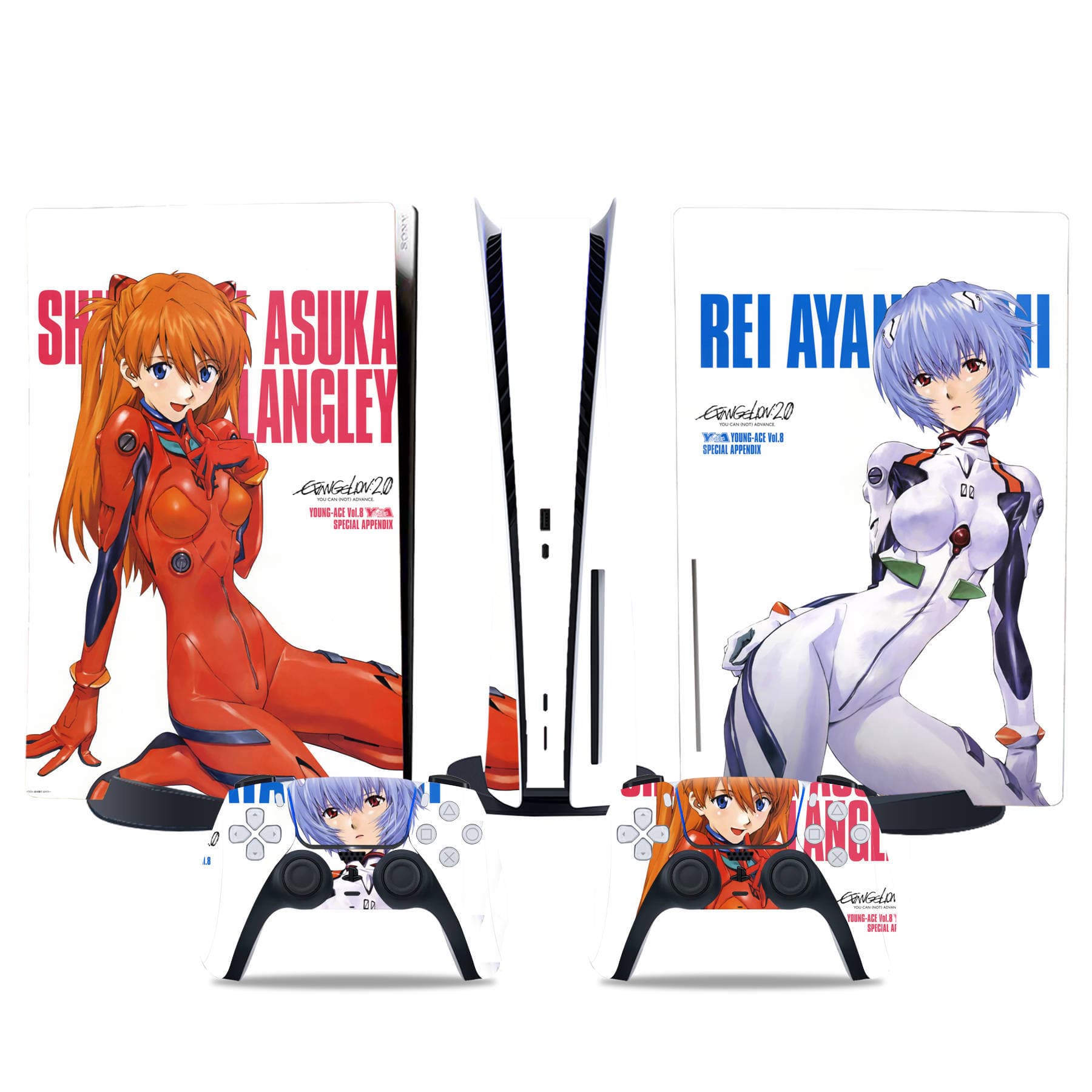 PS5 optical drive version sticker PS5 digital version console handle film Evangelion model supports one-piece drop shipping