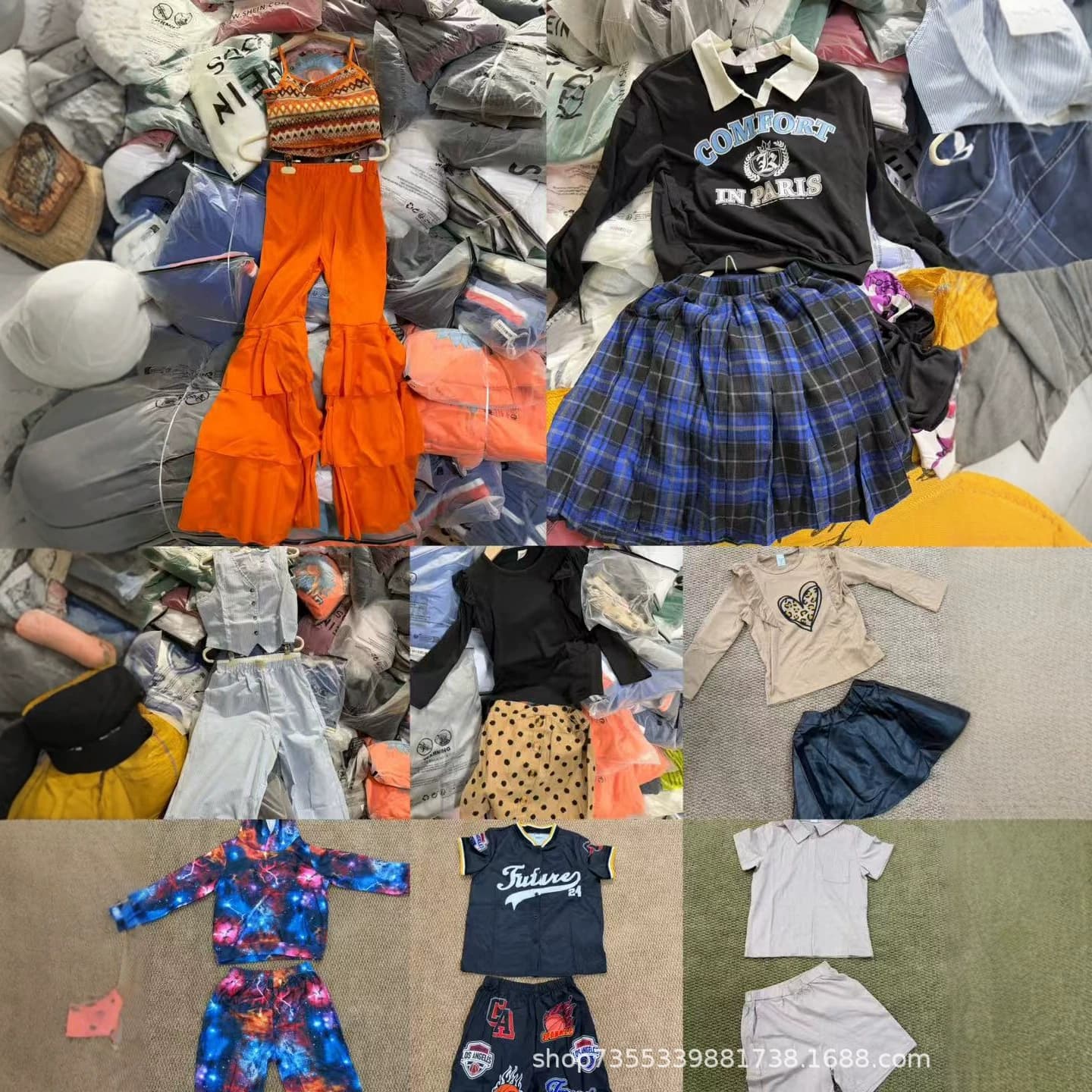 2026 Spring/Summer SHEIN KIDS Export Children's Clothing Boys and Girls Sets Dresses Shirts European and American Style Mixed Lot