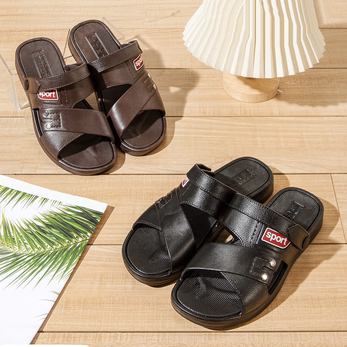 2025 Summer New Men's Sandals, Elderly Running Sandals, Dual-Purpose Slippers, Hot-Selling Street Vendor Styles Wholesale