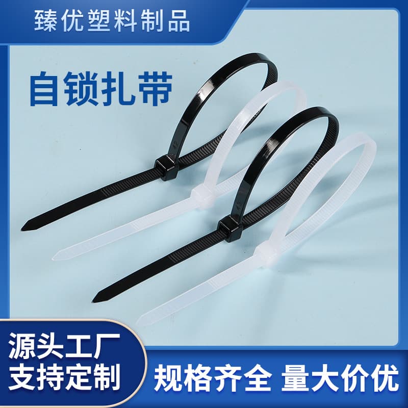 Source factory wholesale high-strength self-locking nylon cable ties 5*300 for wire binding