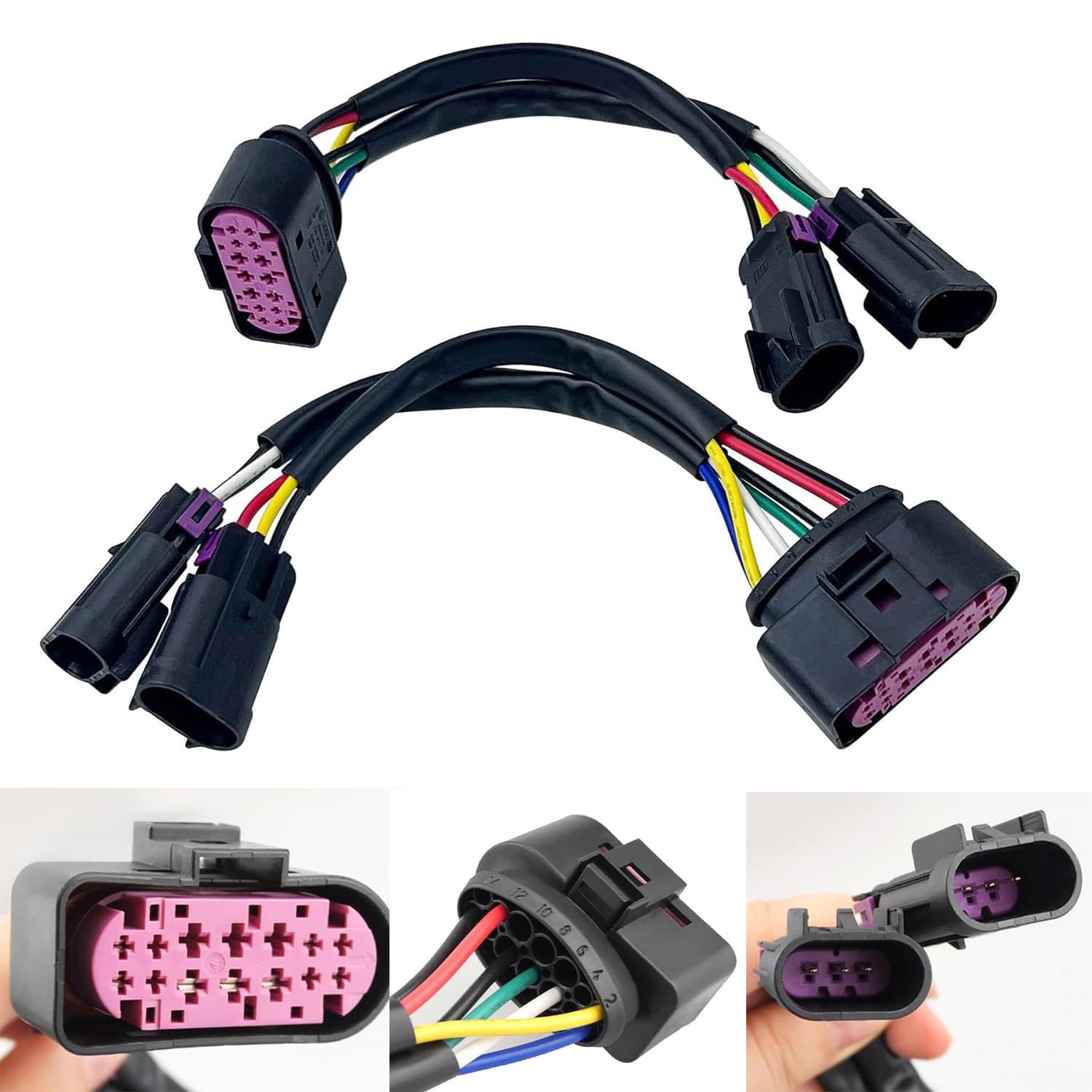Adapter for upgrading 2009-2018 Dodge Ram to high-end projector headlight assembly conversion harness