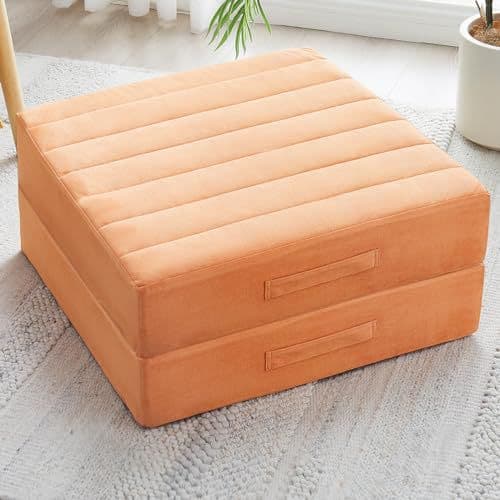 Cross-border Portable Square Yoga Cushion Booster Pad Removable Washable Lounge Sofa Cushion Yoga Studio Meditation Cushion Pouf