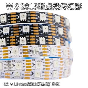 WS2815 Breakpoint Resume Dream Color LED Strip 12V 5050 Built-in IC Programmable Low Voltage LED Light Bar