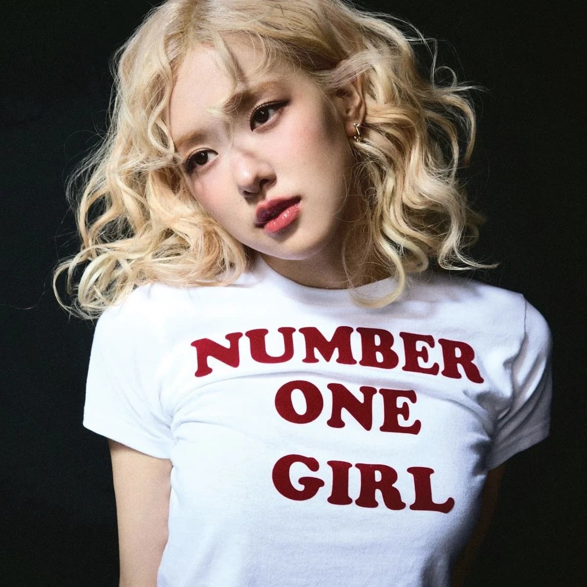 ROSE Park Chae-young Single Number One Girl Merchandise Short Sleeve T-Shirt Top Print Kpop Base Layer
