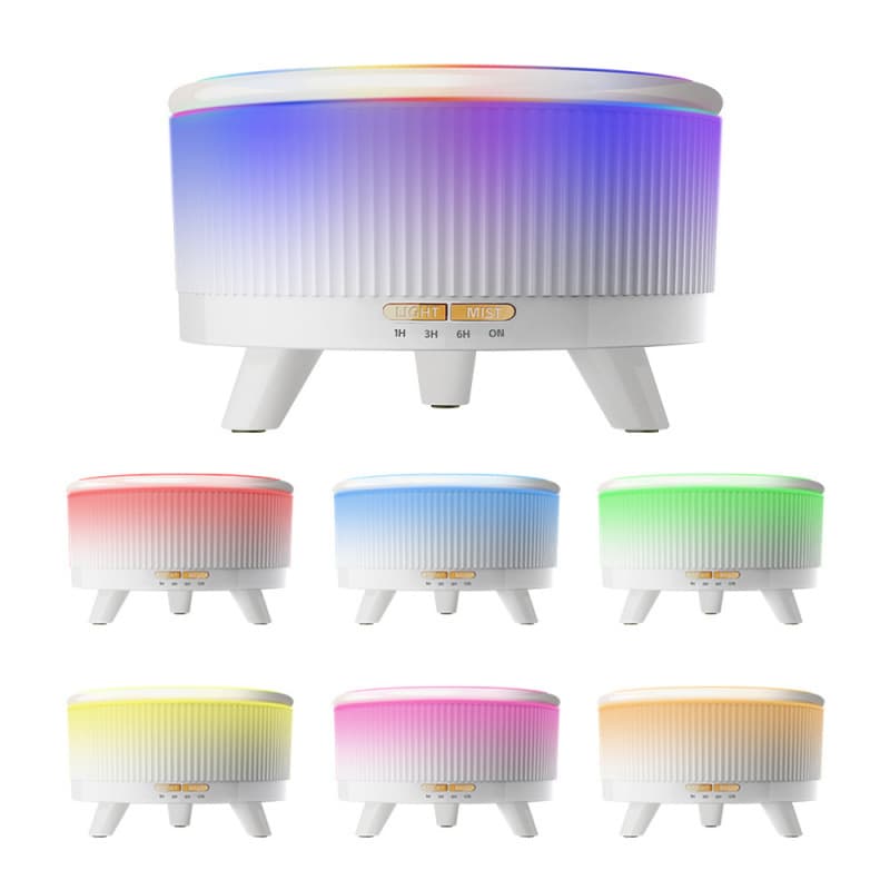 Private Mold Ultrasonic White Big Bear Aromatherapy Machine Wood Grain Home Use Large Capacity 500ml Humidifier Bedroom Essential Oil Diffuser