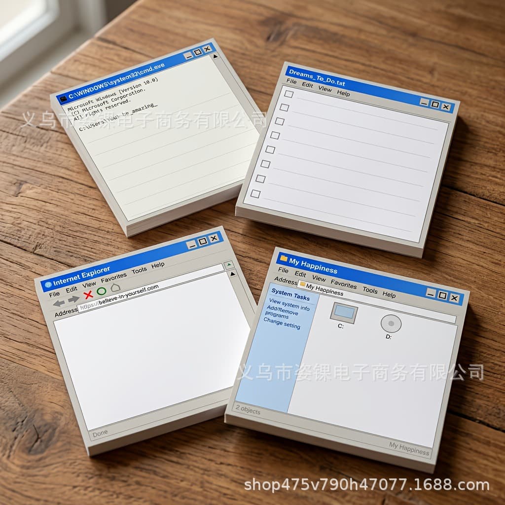 Cross-border Sticky Notes Computer Set Self-adhesive Sticky Note Pad