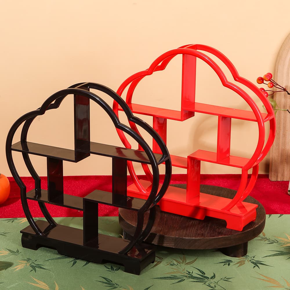Dessert table Chinese style rack new tray wedding engagement banquet dessert pastry plate decoration wedding cake wedding table layout