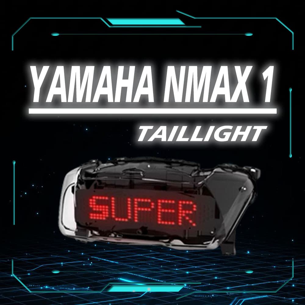 Compatible with YAMAHA NMAX V1 Motorcycle LED Brake Tail Light Modification Turn Signal Brake Light