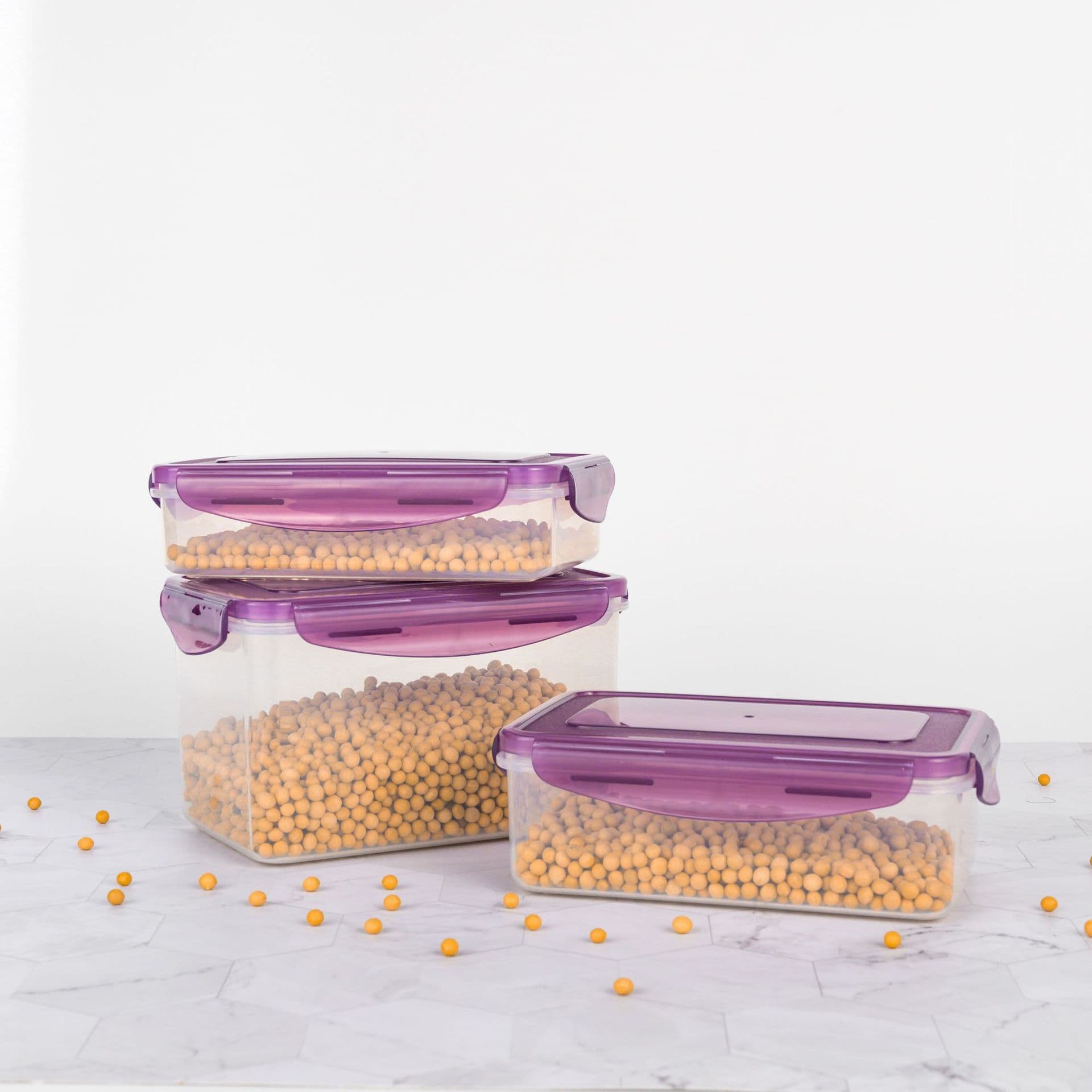 Fresh box plastic seal ring for stall use ins style refrigerator food square sealed crisper box high transparent food grade