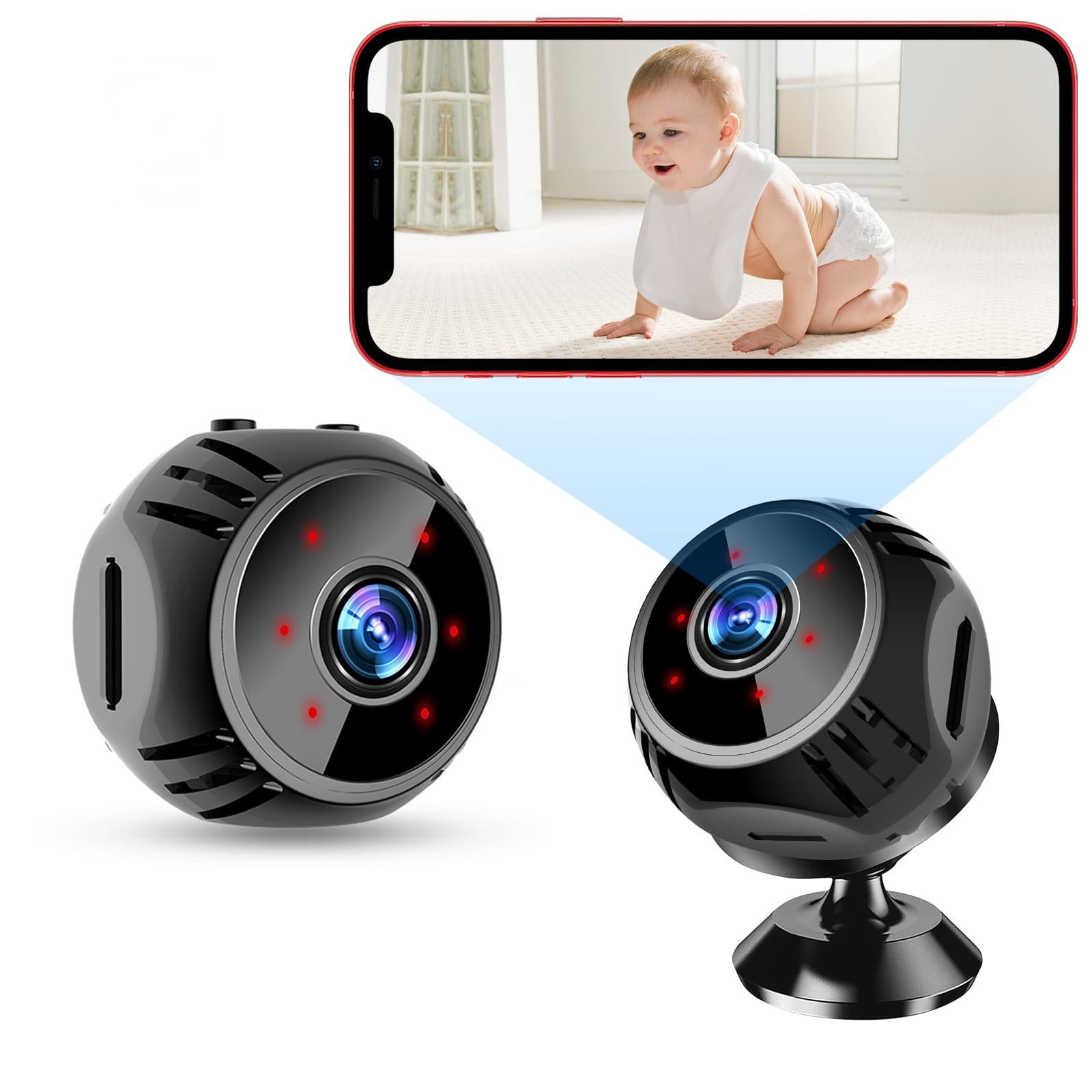 Cross-border exclusive small lantern home wireless smart WiFi remote monitoring video recorder 1080P high-definition camera
