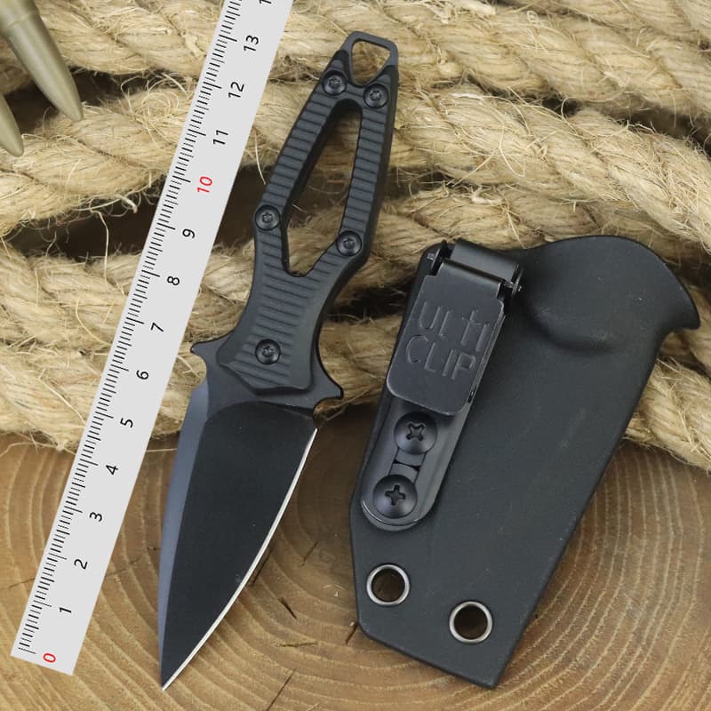 Cross-border factory wholesale camping pocket knife outdoor portable self-defense knife high hardness full tang hiking knife