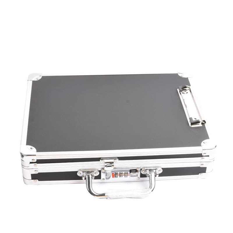 Aluminum alloy tool box office equipment storage box with writing board portable suitcase folder multi-functional aluminum box