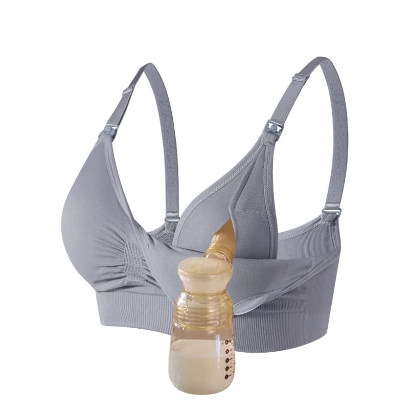 Cross-border Hands-Free Pumping Bra Nursing Bra Compatible with Wearable Breast Pump Breathable Maternity Nursing Bra for Pregnant and Breastfeeding Women