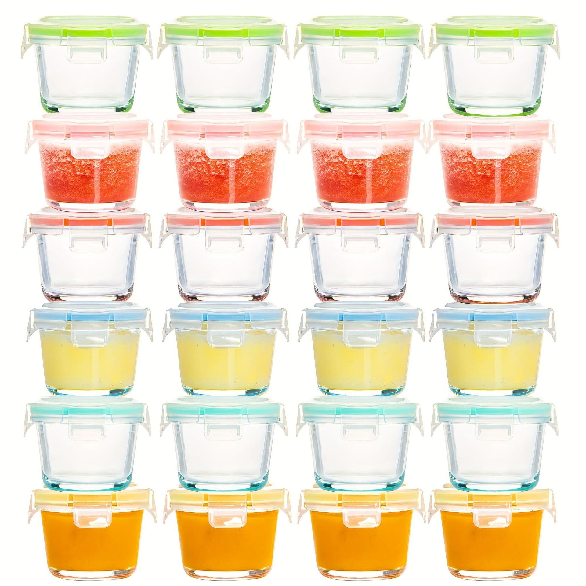 Take-out glass small pickle bowl sealed fresh-keeping lunch box mini yogurt office chili sauce seasoning food supplement bowl