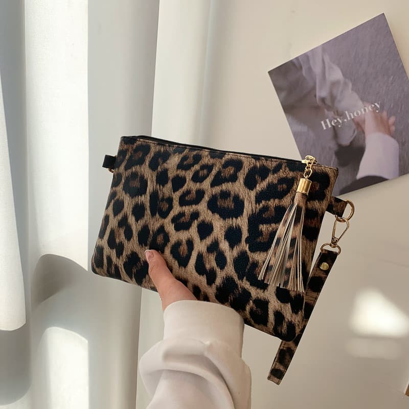 Cross-border 2026 New Style Personalized Clutch Bag Women Envelope Handbag Wristlet Korean Fashionable Trendy Printed Bag
