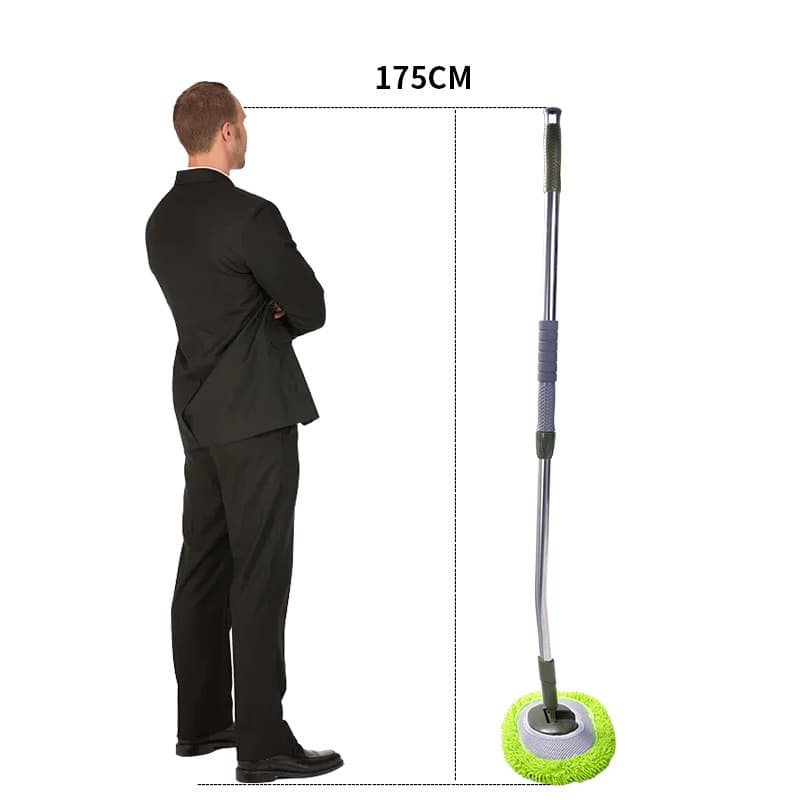 Car Wash Mop Telescopic Soft Bristle Car-Specific Mop Car Wash Brush Cleaning Tool Car Care Supplies