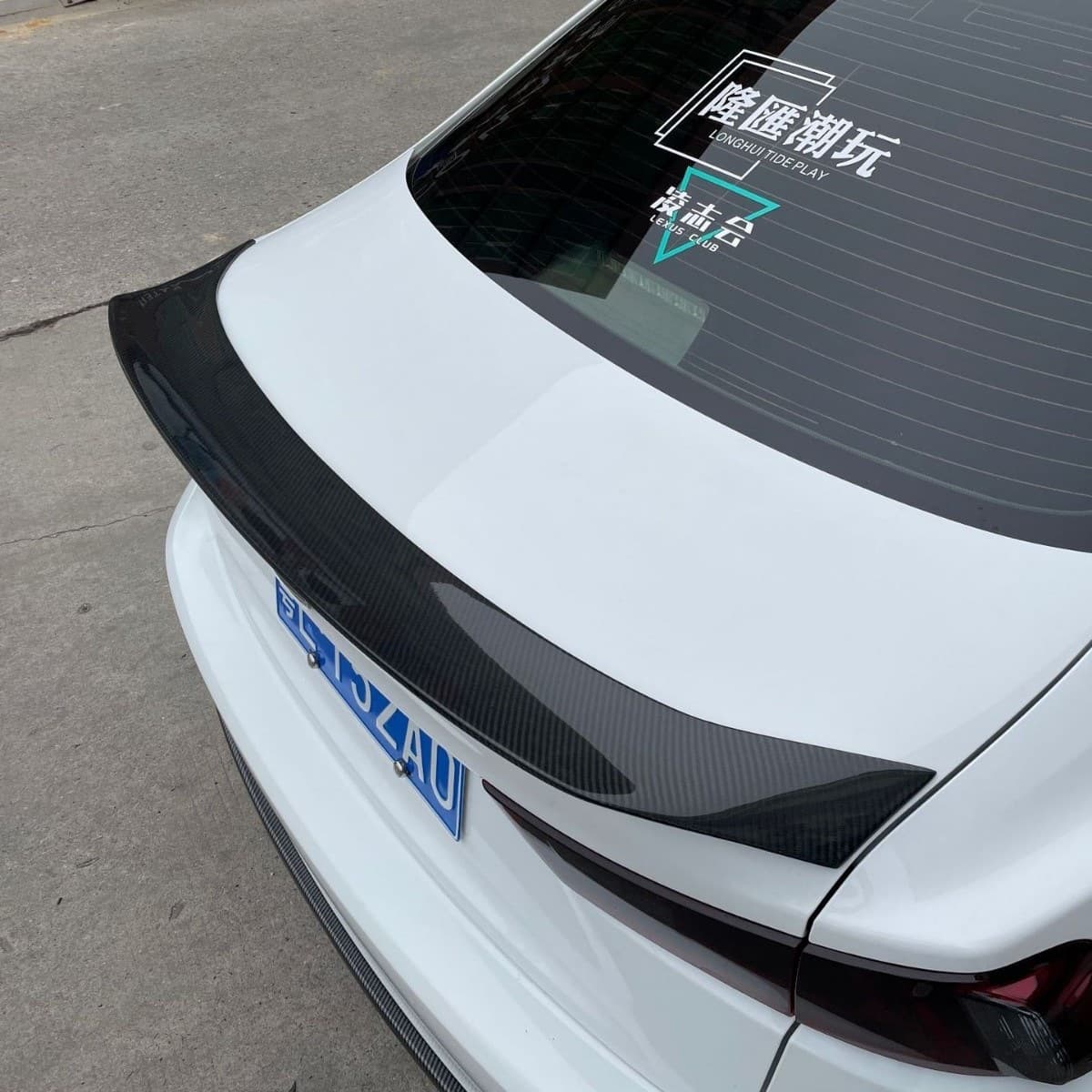 Suitable for Lexus IS Carbon Fiber Rear Wing IS200 300 Rear Spoiler Wing Fixed Wind Wing