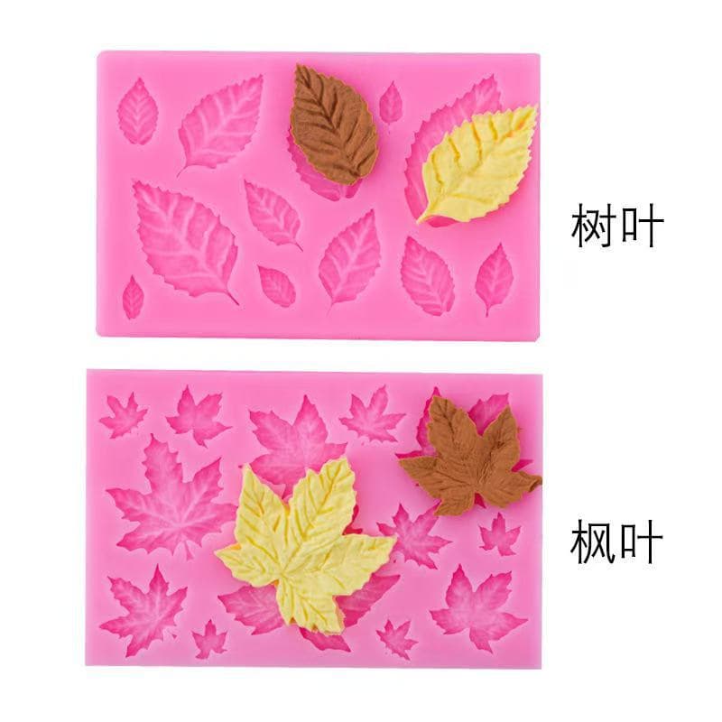 DIY Leaf Fondant Cake Baking Liquid Silicone Mold Multiple Leaf Maple Leaf Silicone Mold Collection Mold