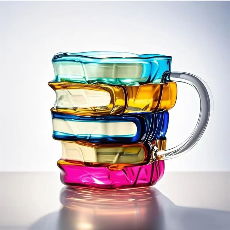 Painted Book Mug Hand-Painted Book Mug Custom