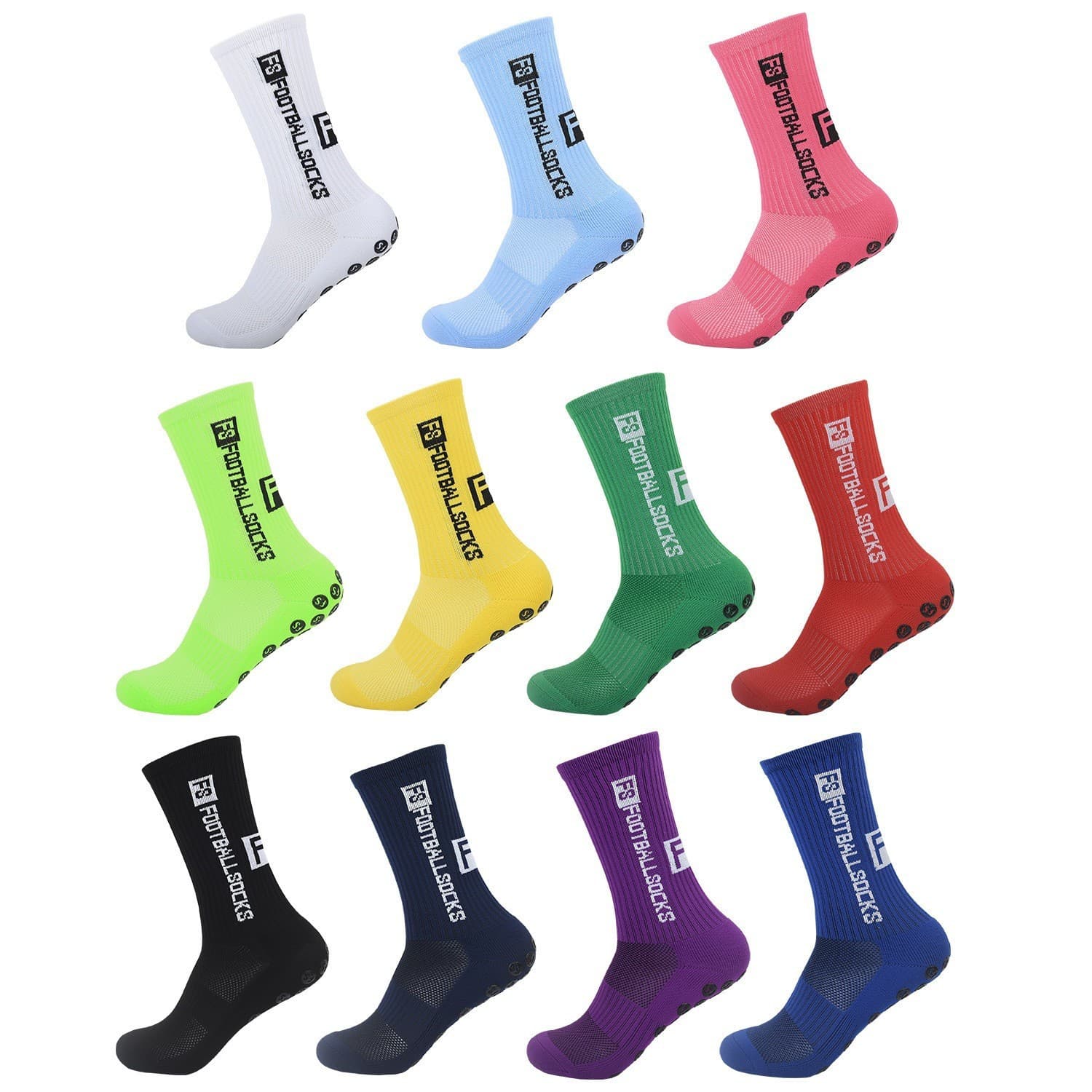 Cross-border New Distinct Socks FS Anti-Slip Socks, Football Socks Wholesale Basketball Sports Socks