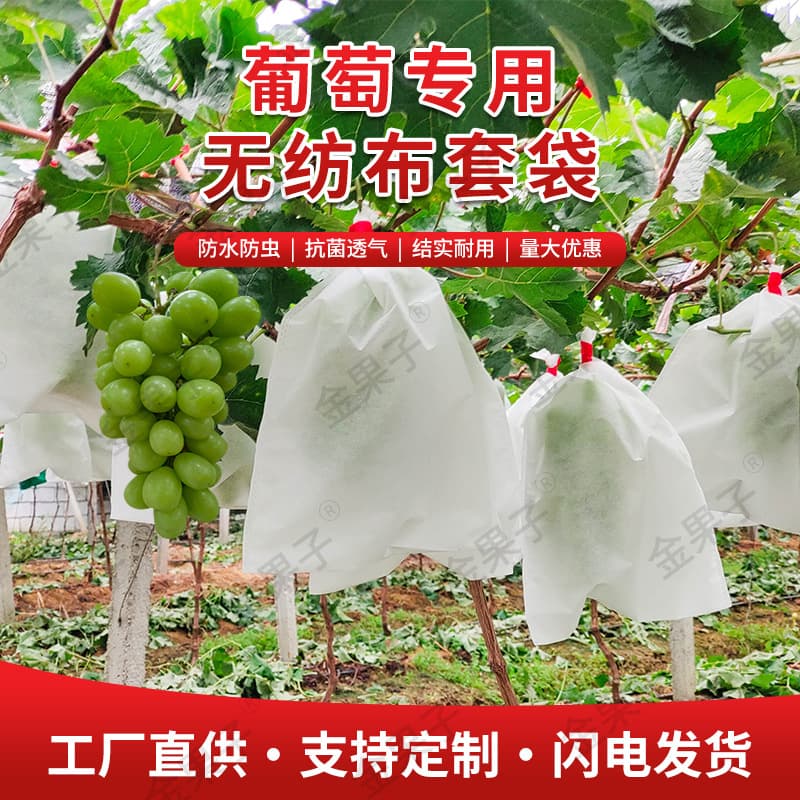 Non-woven fruit bags for loofah, loquat, and grapes; bird and insect protection bags; special binding wire integrated fruit bags.
