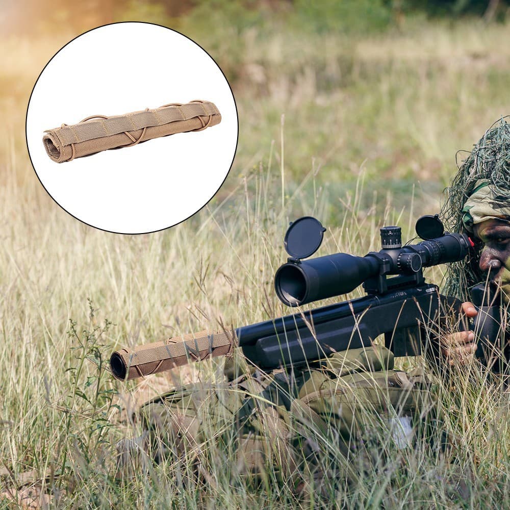 Outdoor Silencer Wrap Cover Tactical Barrel Camouflage Sleeve Real CS Tactical Equipment Silencer Cover
