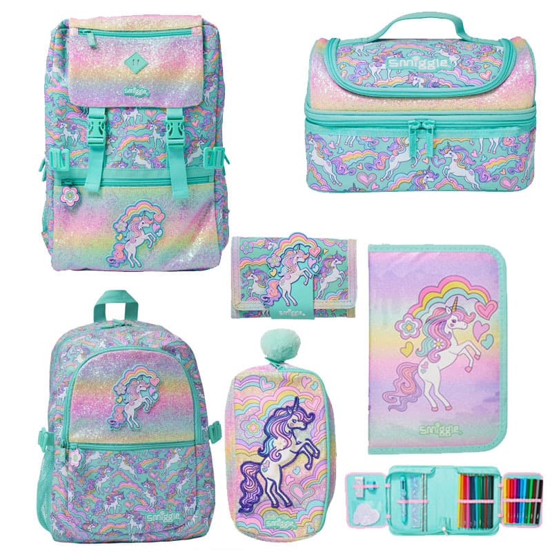 Australian smiggle school bag children's pencil case large capacity cute cartoon backpack primary school student casual bag