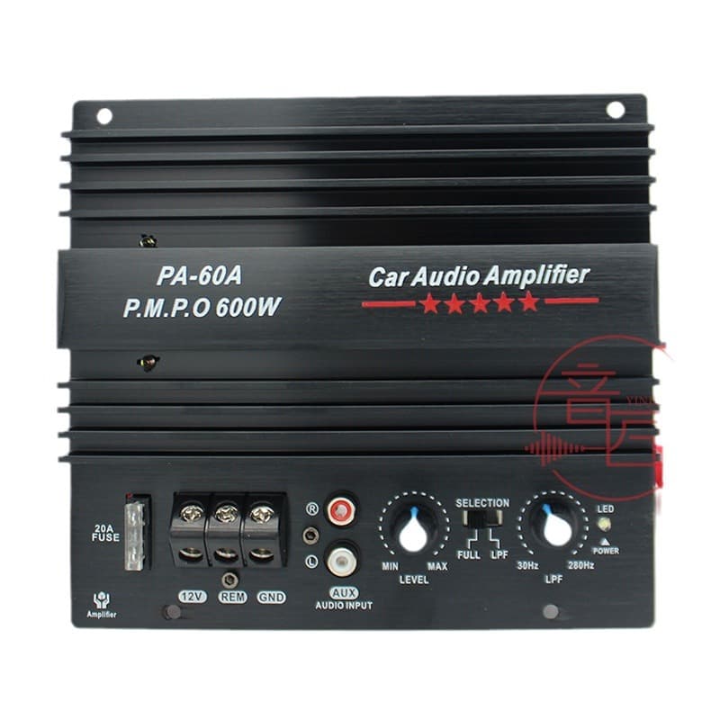 External Amplifier 12V Amplifier 600W PA-60A Subwoofer 12V Car Amplifier Board High Power Audio