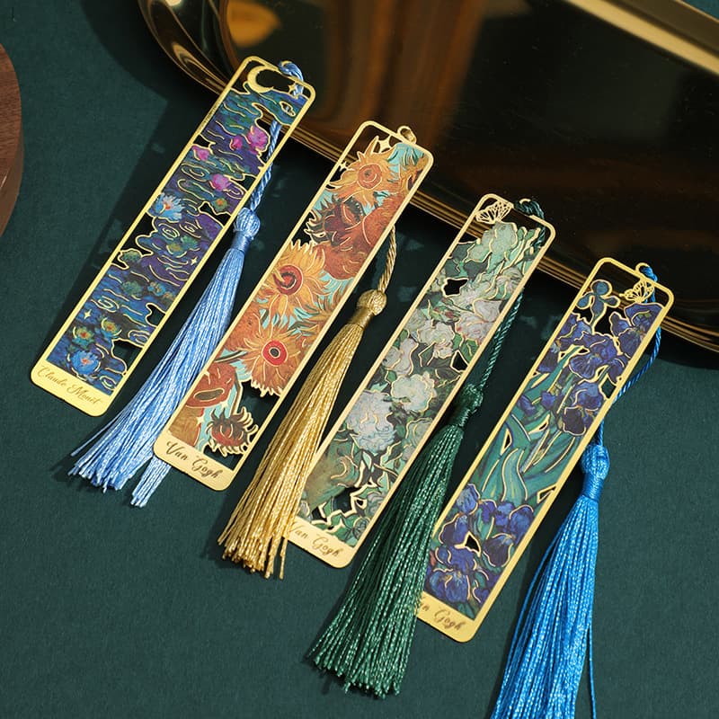 Blossom Shadow Metal Hollow Bookmark Vintage Art Bouquet Reading Page Clip Journal Charm Exquisite Gift