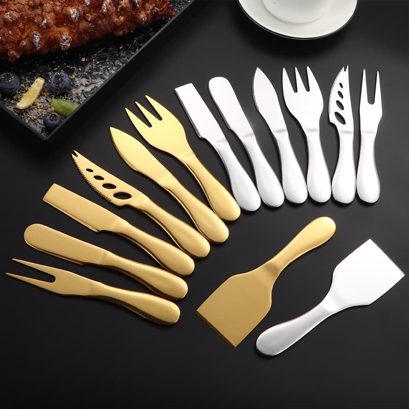 Stainless steel hollow handle butter spatula set, cross-border multi-functional cheese slicer, cheese scraper, butter knife