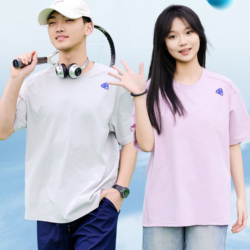New youth short-sleeved medium and large children's quick-drying T-shirt boys' sports tops badminton uniforms girls' cool summer t-shirts