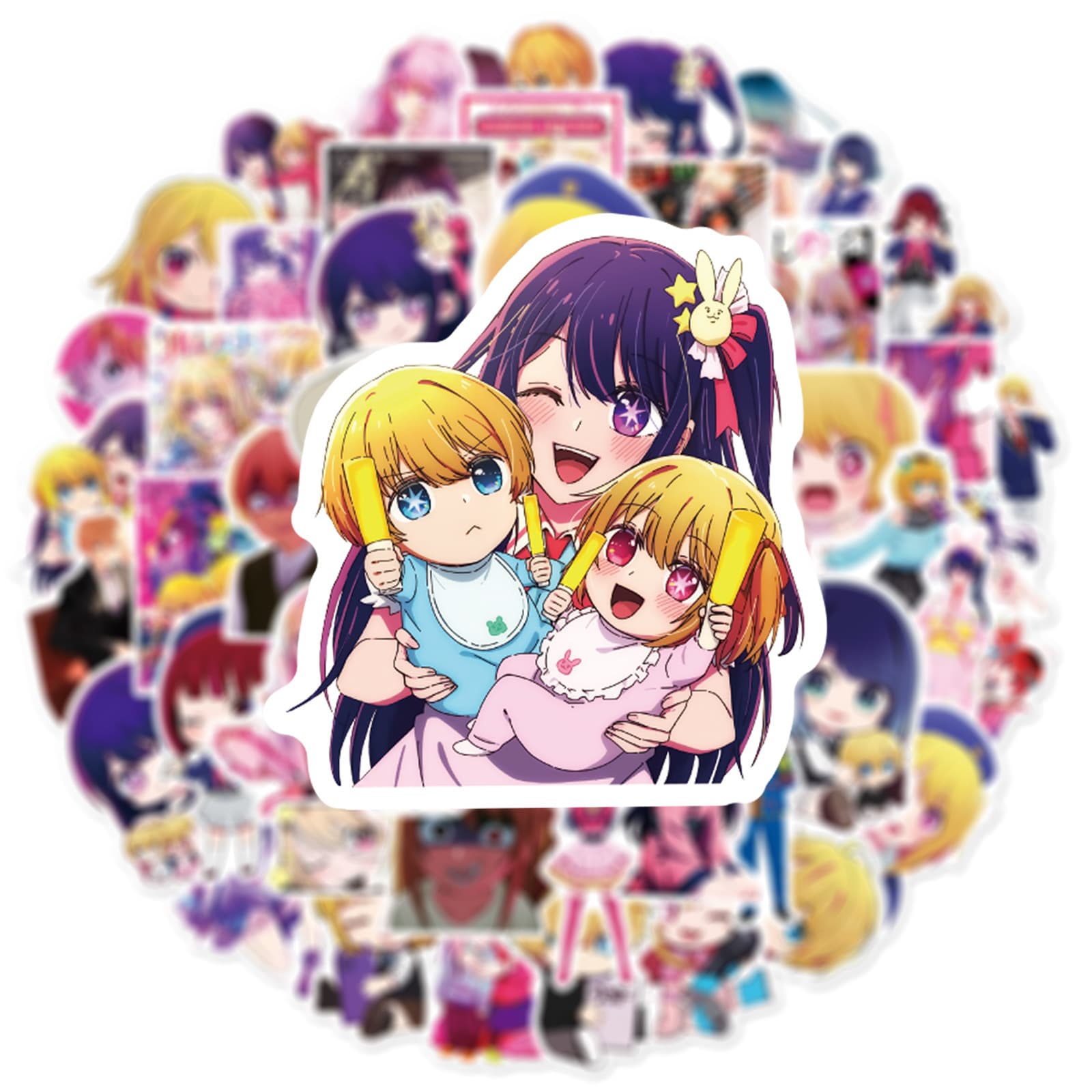 50pcs Oshi no Ko Anime Stickers for Luggage Laptop Decals Anime Stickers Manga