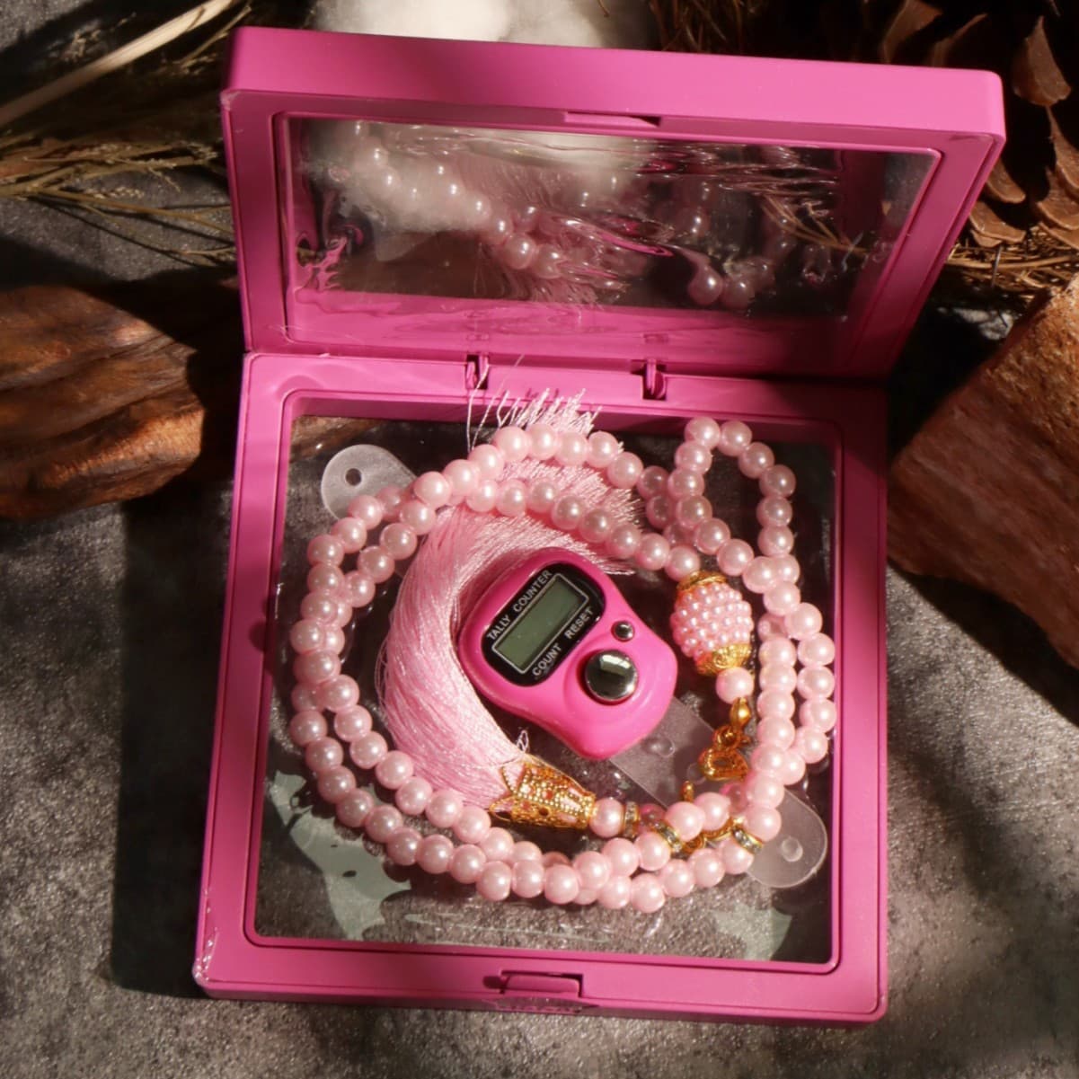 Cross-border Bestseller Ring Counter, Finger Counter + Solid Color Bracelet Combo Set, Ideal for Gifting