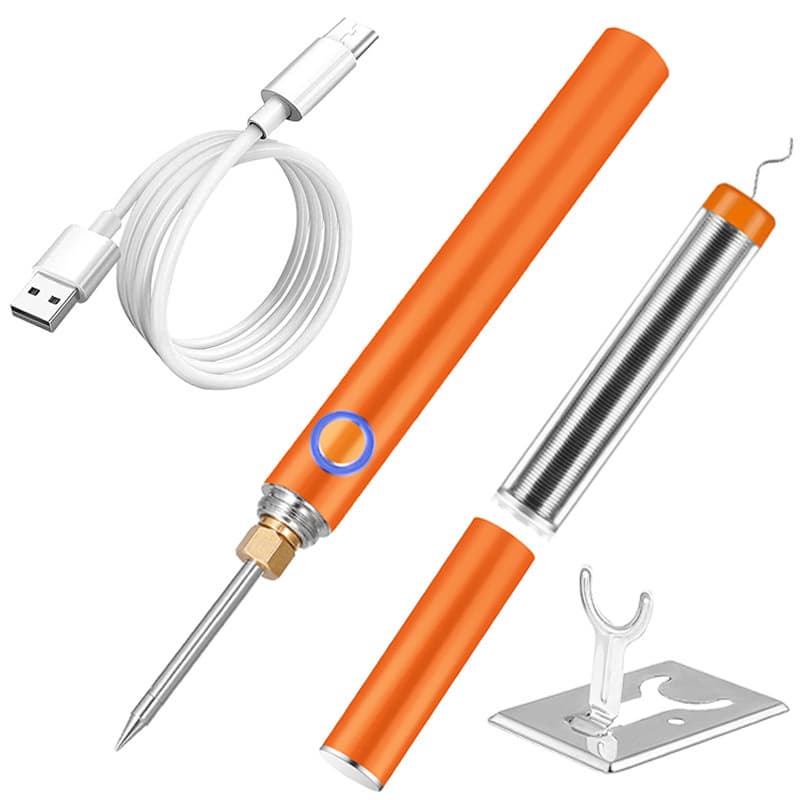 USB Cordless Soldering Iron Case 5V 15W 1100mAh Portable Soldering Iron Tool Adjustable Temperature
