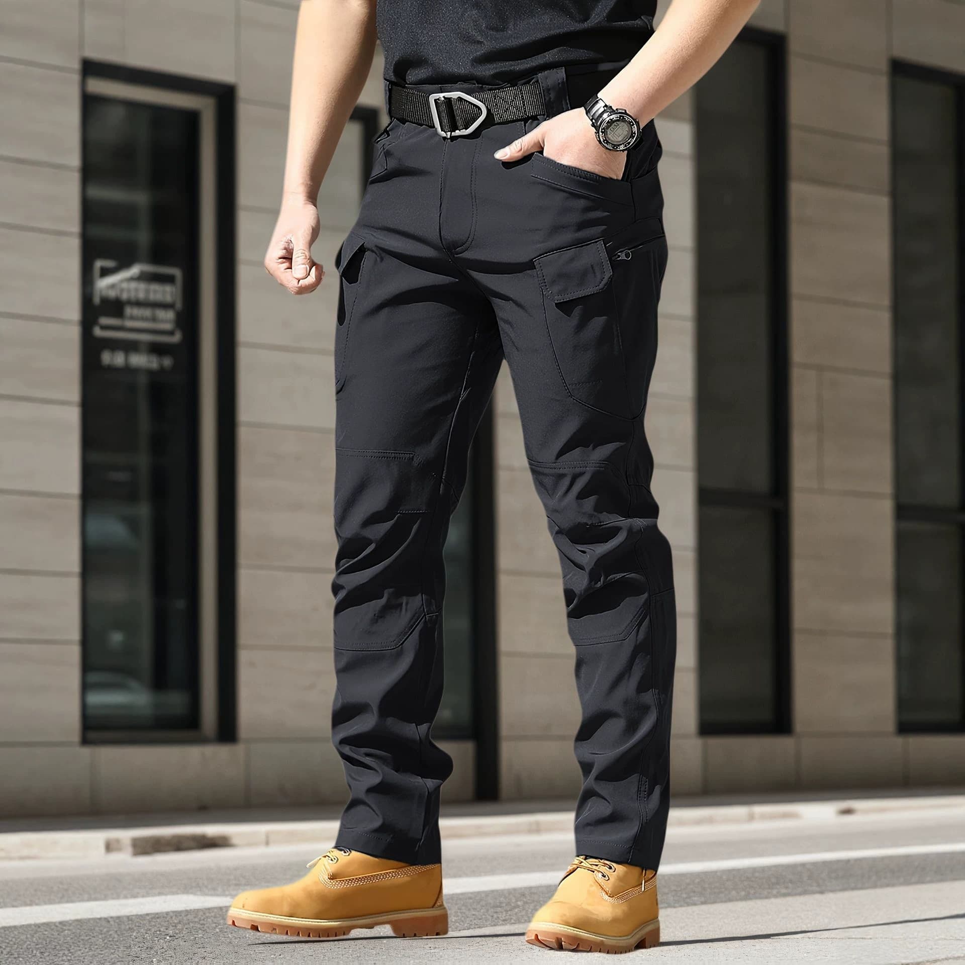 2026 Summer Men's Cargo Pants Solid Color Tactical Outdoor Fashion Multi-Pocket Casual Pants In Stock