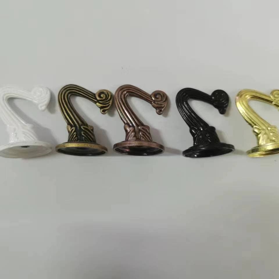 Factory Direct Zinc Alloy Metal Hooks Ceiling Hooks Bulk Discounts, Electrophoretic Black Spray White